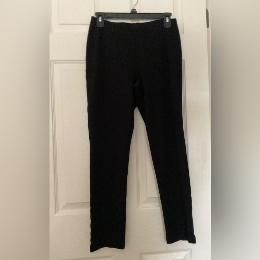 Talbots Pull-on Casual Career Pants Stretch Skinny Leg Black S